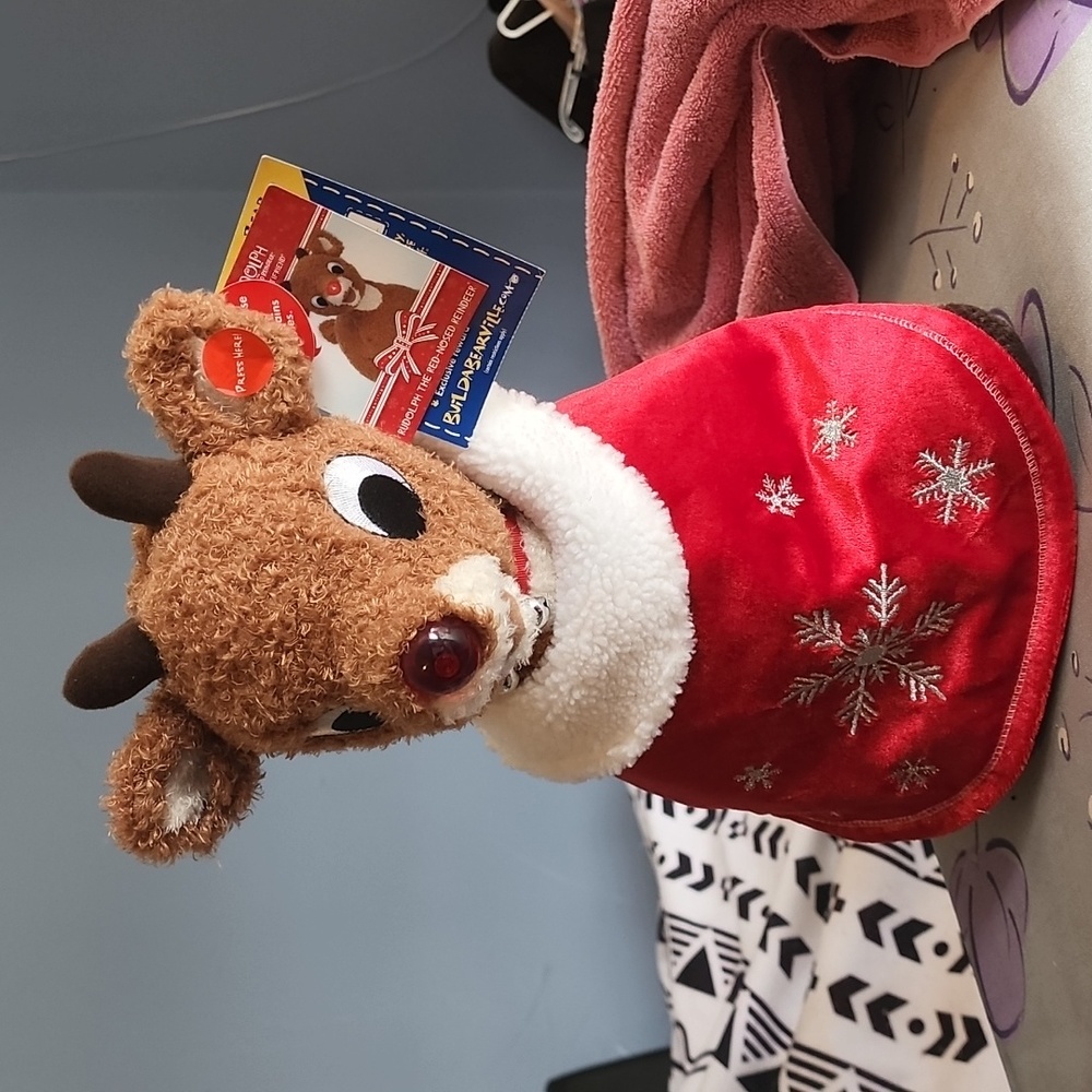 Build a Bear Rudolf with light up nose and Speaking
